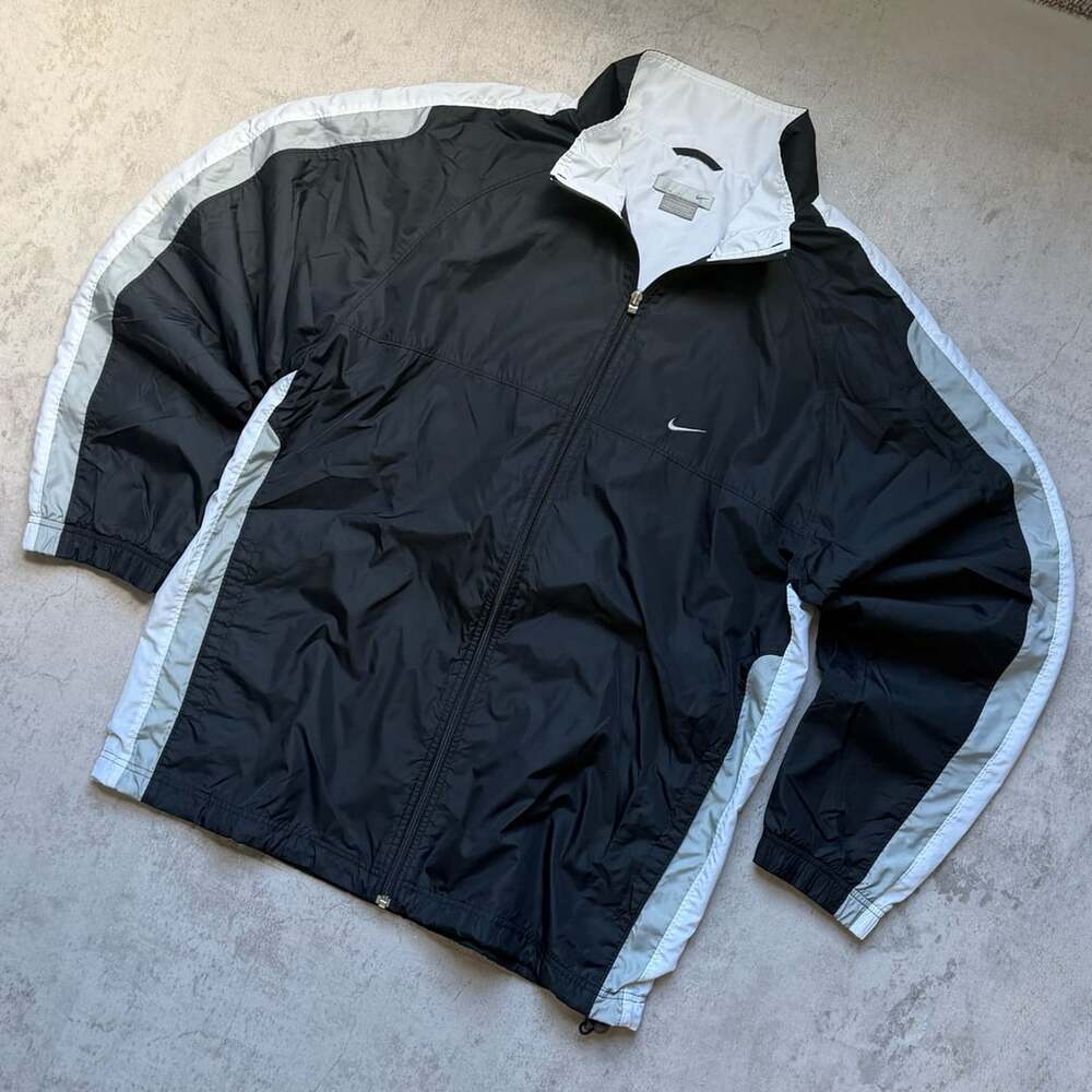 Nike Windbreaker Jacket Size L Black White